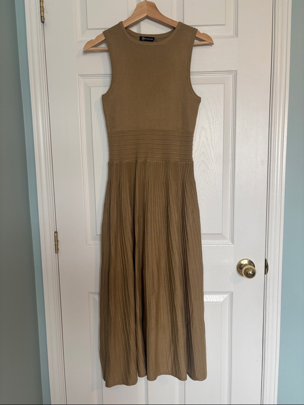 Pretty Garden sleeveless A line mid dress